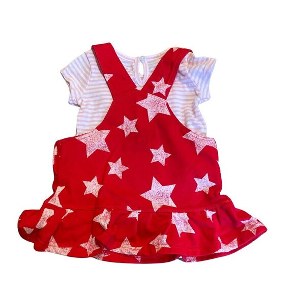 Tommy Hilfiger Baby Girl's Red Star Jumper Dress Set - New! - Picture 2 of 2